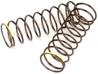TEKNO RC LLC Shock Spring Set Rr 1.3x9.875 2.82lb in 63mm, Yellow, TKR7245