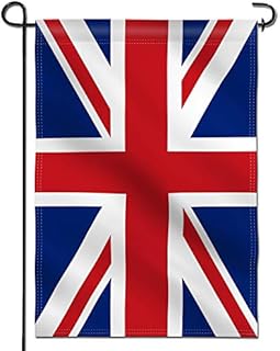 Anley Double Sided Premium Garden Flag, Union Jack British UK Decorative Garden Flags for Home Decor - Weather Resistant & Double Stitched Yard Flags - 18 x 12.5 Inch