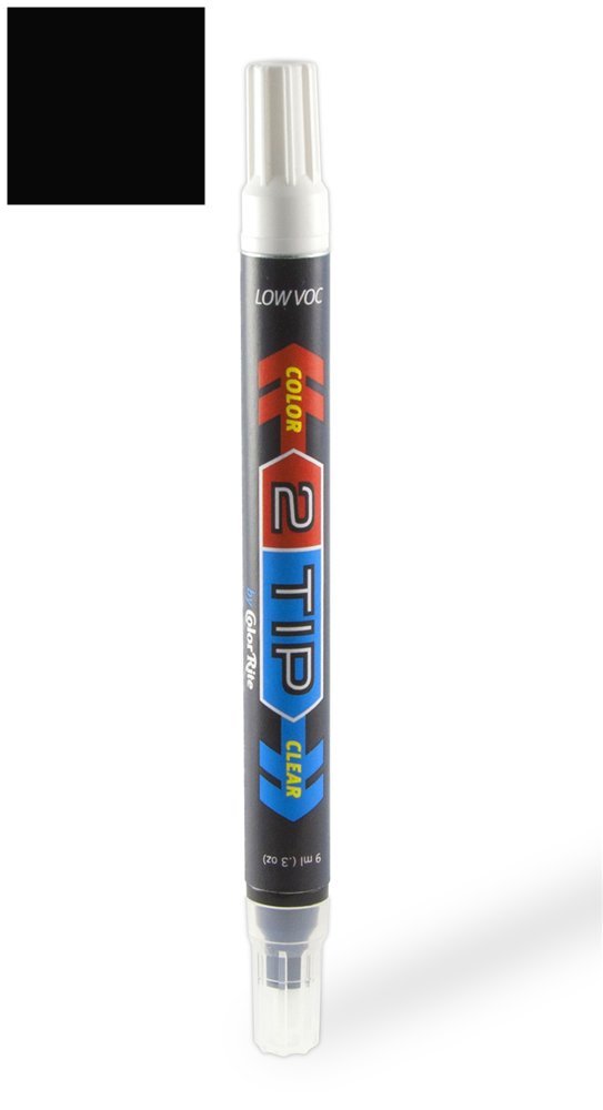 ColorRite 2Tip for Nissan 370Z Automotive Touch-up Paint - Magnetic Black Pearl G41 - Color-and-Clearcoat Package
