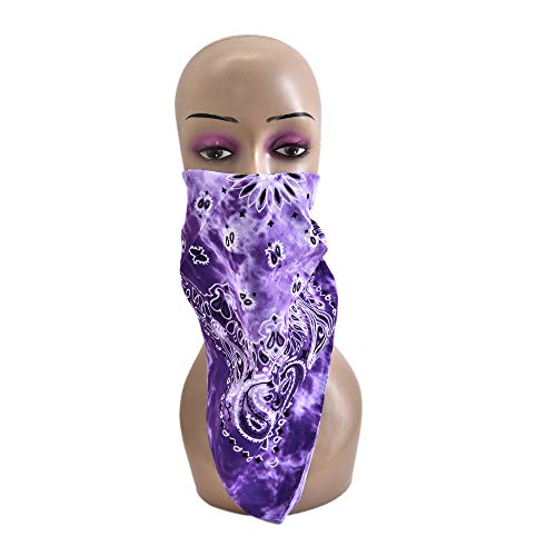 12 Pack Tie Dye Bandana Cotton Paisley Bandanas Headbands Cowboy Handkerchiefs For Men And Women… #TOP6