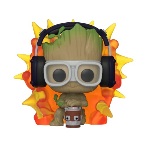 Funko Pop! Marvel: Guardians of The Galaxy - Groot with Detonator - Groot Shorts - Figura de Vinilo Coleccionable - Idea de Regalo- Mercancia Oficial - Juguetes para Niños y Adultos - TV Fans