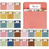 24 Pcs Chair Pockets for Classroom 17 x 20 Inch Seat Sacks with Name Tag for Classroom...