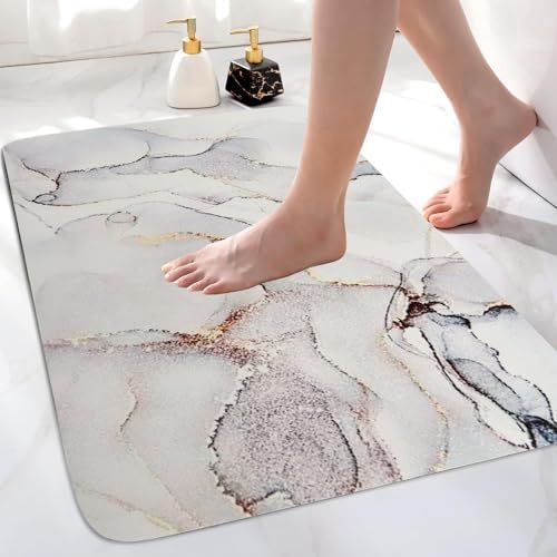 TTBAODAN Bath Mat 40 x 60 cm, Quick Dry Bath Mat, NonSlip Bathroom Mat