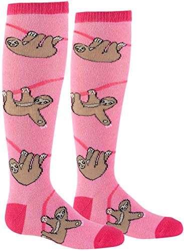 Sock It To Me Youth Pink Sloth Knee High Socks