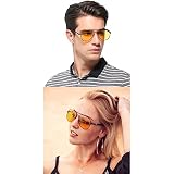 Dervin Polaryzacyjne okulary przeciwsłoneczne dla dorosłych, unisex, czarno-żółte