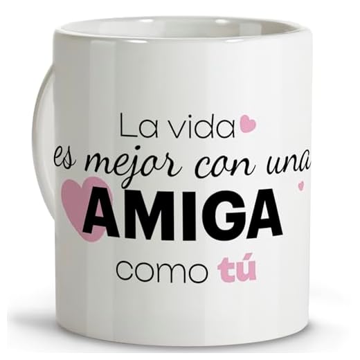 LolaPix Regalo cumpleaños mujer. Tazas originales para regalar. Regalo amiga. Regalos amigas originales. Taza cerámica 330 ml.
