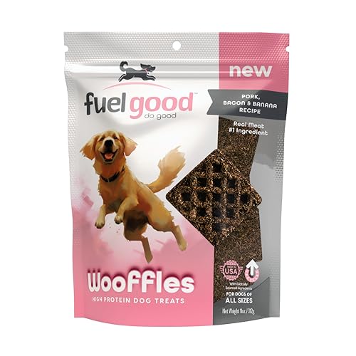 Fuel Good Wooffles High Protein Dog Treats - Pork, Bacon