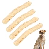 PDirat Kaffeeholz Für Hunde, 4 Stück Kauholz Für Kleine Und Mittlere Hunde, Natürliches Kauspielzeug Zur Zahnreinigung, Ideal Für Welpen Und Erwachsene