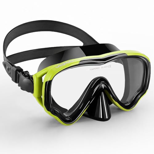 Masque de plongée large 180° VegoVia adulte avec lunettes de natation anti-buée
