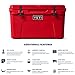 YETI Tundra 45 Cooler, Rescue Red