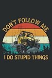 utv atv orv  Vintage Retro Style Utv Atv Quad Offroad Car Don T Follow Me: Journal Ruled Notebook, 6 x 9 Inch, 100 Pages