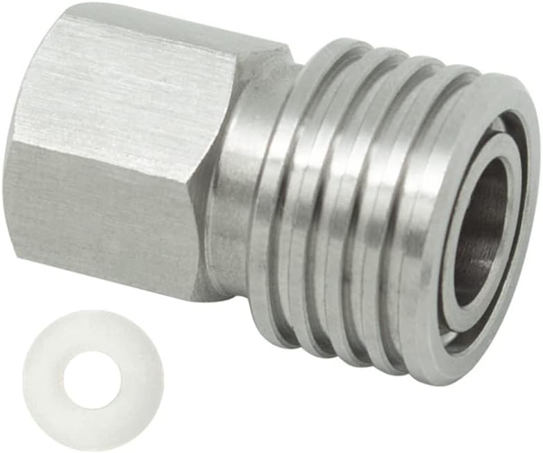 Paintball PCP Female Thread Stainless Steel Coupler HPA CO2 Air Tank Refill Connector Quick Disconnect Quick Release Adapter Fitting