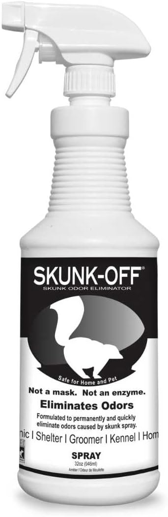 Odorcide Skunk-Off Liquid Soaker, 32oz, Unscented, Spray, Area Deodorizer