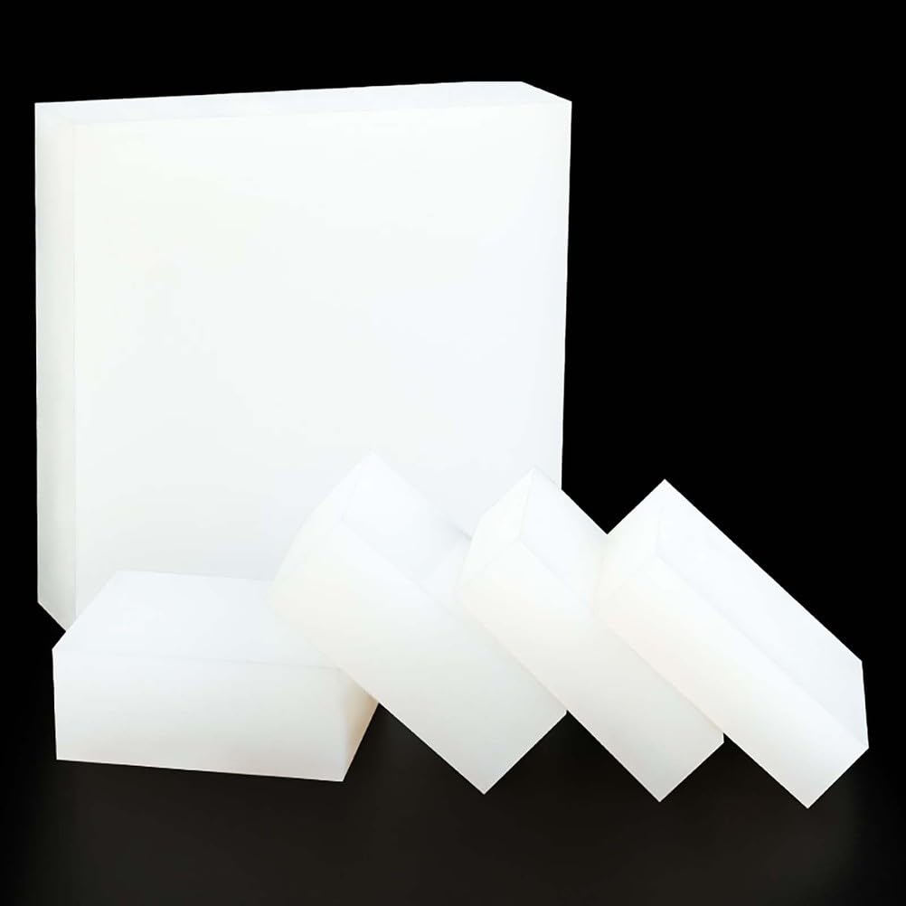 Foglio In Silicone Antivibrazione, Cuscinetto In Gomma Bianca Da 50Mm×100Mm, Sigillatura Antiscivolo Spessa 12Mm-50Mm for Mobili, Elettronica, Progetti Fai Te 5 Pezzi