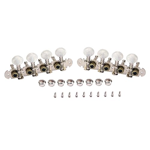 FUNOMOCYA Locking Tuners Set 4 Row Strings for Guitar Mandolin Machine Heads Tuners Gc602 Black