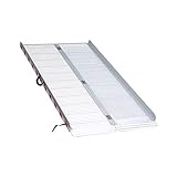 【Leicht und tragbar】 Leichte tragbare zusammenklappbare Rollstuhlrampe, die sicherstellt, dass Rollstühle über Treppen, Stufen, Türen usw. zugänglich sind. Wir haben die Verstärkungstechnologie unserer Rollstuhlrampe verbessert, die sicherer und komfortabler zu bedienen ist.