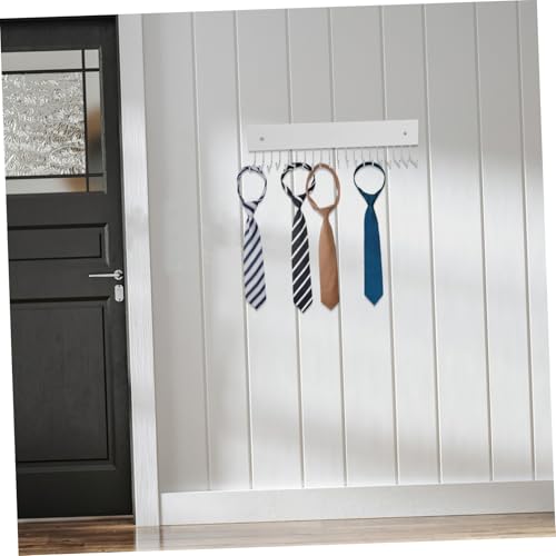 PartyKindom Wandmontierter Gürtel und Krawattenhalter Drehbarer Multifunktionaler Kleiderbügel für Platzsparende Aufbewahrung im Eingangsbereich und Wohnzimmer für Gürtel