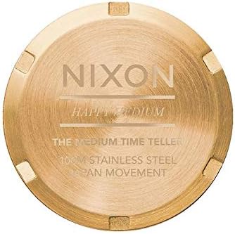 NIXON Medium Time Teller A1130-100m Water Resistant Women's Analog Classic Watch (31mm Watch Face, 16mm-15mm Stainless Steel Band)
