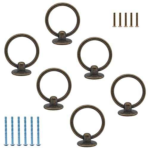 Luomorgo Antique Bronze Ring Pull Handles