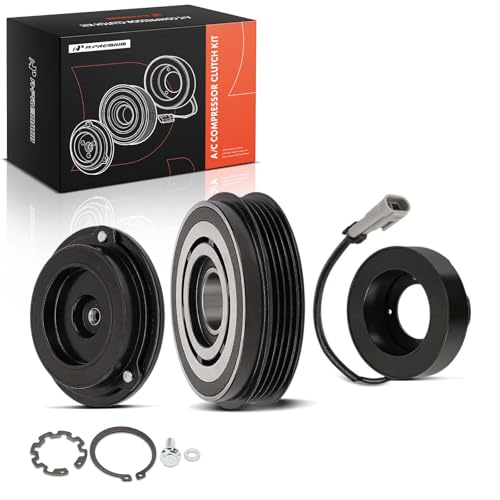 A-Premium A/C Compressor Clutch Kit Compatible with Chevrolet Silverado Tahoe Colorado Suburban Express Avalanche & GMC Sierra Yukon Canyon Savana & Cadillac Escalade & Hummer H2 H3 H3T