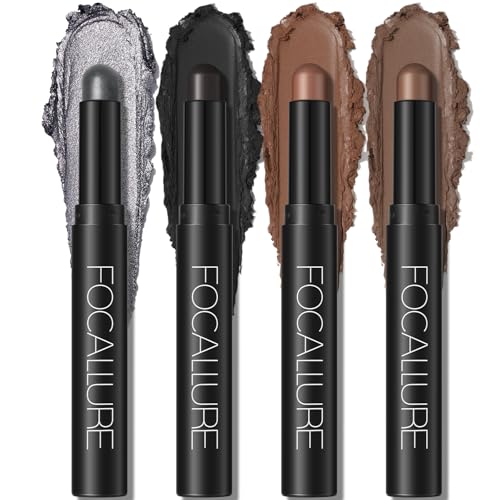 FOCALLURE Eyeshadow Primer, Shimmer Base Gel, lightweight formula, Long-Lasting Eye Makeup Primer, Waterproof Eyelid Base for All Skin Types, 0.03oz