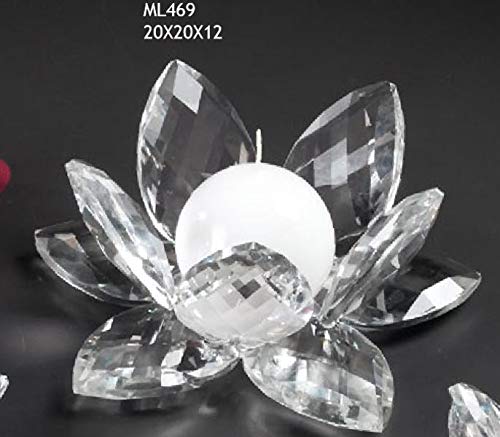 Fiore Ninfea GRANDE da 20 cm in vetro tipo