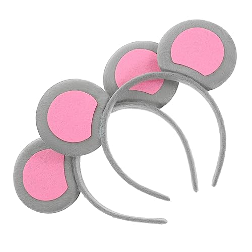FRCOLOR 2 Pçs Tiara De Orelha De Animal Tiaras De Meninas Laços De Cabelo Para Meninas Acessórios De