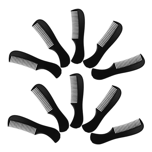 Gogogmee 10Pcs Beard Comb Portable Grooming Tool for Men Versatile Hair Beard Styling Combs for All Hair Compact Design for Travel and Touch Ups