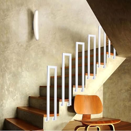 Yopappol Indoor Attic Staircase Handrail Balusters, Wrought Iron Hand ...