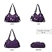 Angel Barcelo Roomy Fashion Hobo Womens Handbags Ladies Purse Satchel Shoulder Bags Tote Washed Leather Bag Purple
