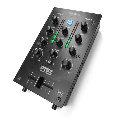 Reloop PTB-2 - Kompakter, mobil einsetzbarer 2+1-Kanal DJ-Mixer