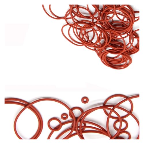 Joint torique VMQ haute performance en silicone rouge 1.5mm