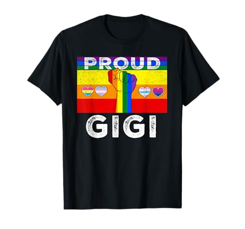 Proud Gigi LGBTQ Rainbow Flag Grandma LGBT Pride Month Maglietta