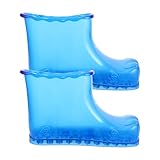 CHILDWEET Fußbad Schuhe aus Pvc für Damen und Herren Tragbare Fußbadestiefel zum Einweichen Kompakt für Zuhause und Reisen Massage und Entspannung für Füße