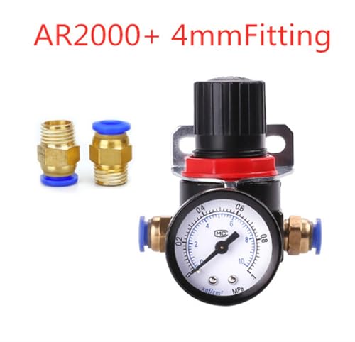 Régulateur de pression AR2000 02 G1/4 vanne traitement air compresseur 4mm - 2