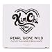 KimChi Chic Pearl Gone Wild Highlighter - Pressed Shimmer Powder for Face & Body, Iridescent Glow, with Mirror, Cruelty Free, Dream Pink Iridescent 0.32oz