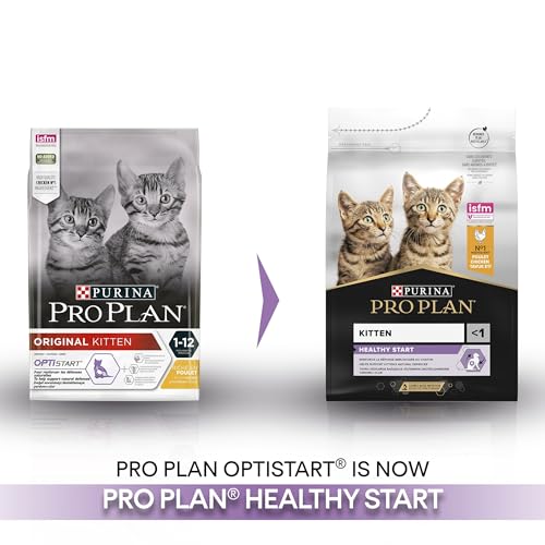 Pro Plan Cat Kitten 1- 12 Monate, Katzenfutter trocken, reich an Huhn, 4er Pack (4 x 3kg)-4