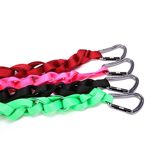 Rock-N-Rescue 20-Foot Webbing And Carabiner Combo - Red, Heavy-Duty Tubular Nylon, Made In Usa, Rock Climbing, Firefighter, And Rescue Gear #TOP5