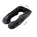 COMHO Full Body Pregnancy Pillow, U Shaped Maternity Pillow with Removable Velvet Cover, Support Back/Neck/Head - Gray