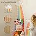 PUTSKA Corner Stuffed Animal Storage Organizer - Stuffed Animal Holder, Stuffy Storage, Space-Saving Plushies and Toy Corner Organizer for Kids Room (Rainbow)