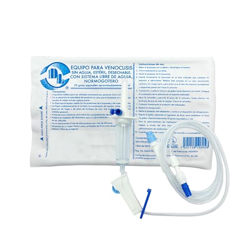 Salud, Sports 20 Equipos Venoclisis Normogotero Con conector Libre De Aguja marca DL