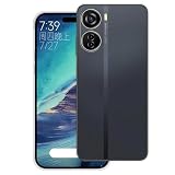 WUACYEAMING Cover per ZTE Blade V40 Design 5G,Cover Case in Silicone Trasparente Ultra Sottile e Leggera, Anti Ingiallimento Custodia con Antiurto, Anti-Graffio e Retro TPU-(trasparente)