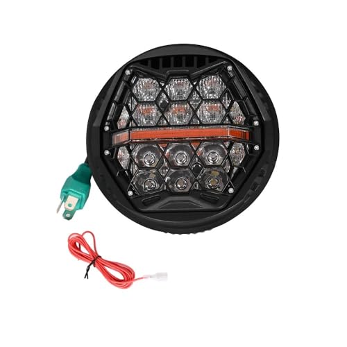 Phare de moto 5.75 pouces avec clignotant intégré et feu de route DRL