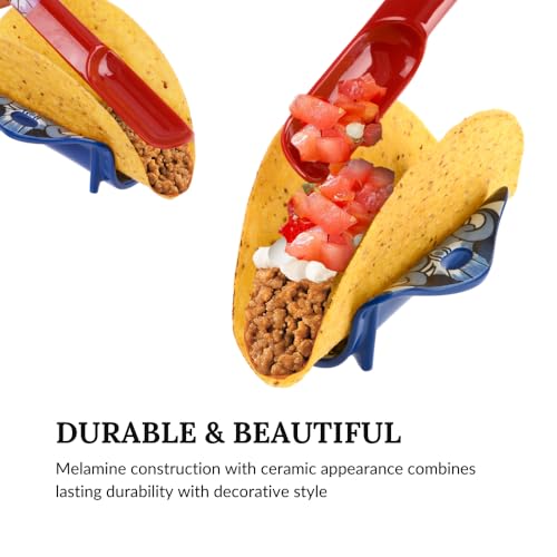 Prepara Talavera Taco Spoon, Set of 2, Red