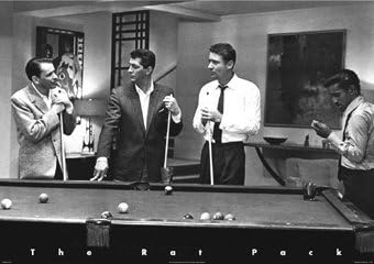 Posters du Monde - " The Rat Pack Pool Frank Sinatra Dean Martin Sammy Davis Jnr Cool Celebrity Huge PAPER poster - poster - measures 86.5 x 61 cm approximativelyOR 91.5 x 61 cm (ca.)