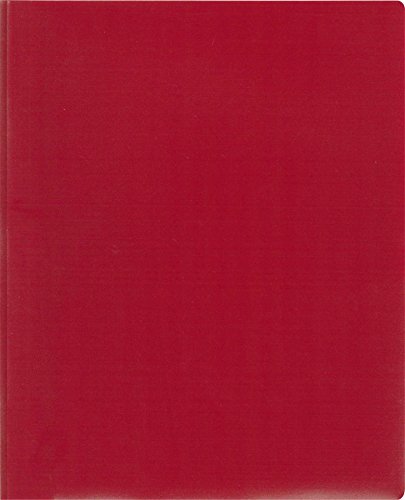 Lion 2-Pocket Plastic Folder with Fasteners, 1 Folder, Burgundy (92310-BU)