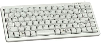 Cherry ML 4100 Ultraslim Keyboard- Light Gray - US 83 Key Layout. USB & PS/2 G84-4100LCAUS-0