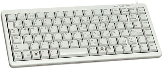 Cherry ML 4100 Ultraslim Keyboard- Light Gray - US 83 Key Layout. USB & PS2 G84-4100LCAUS-0