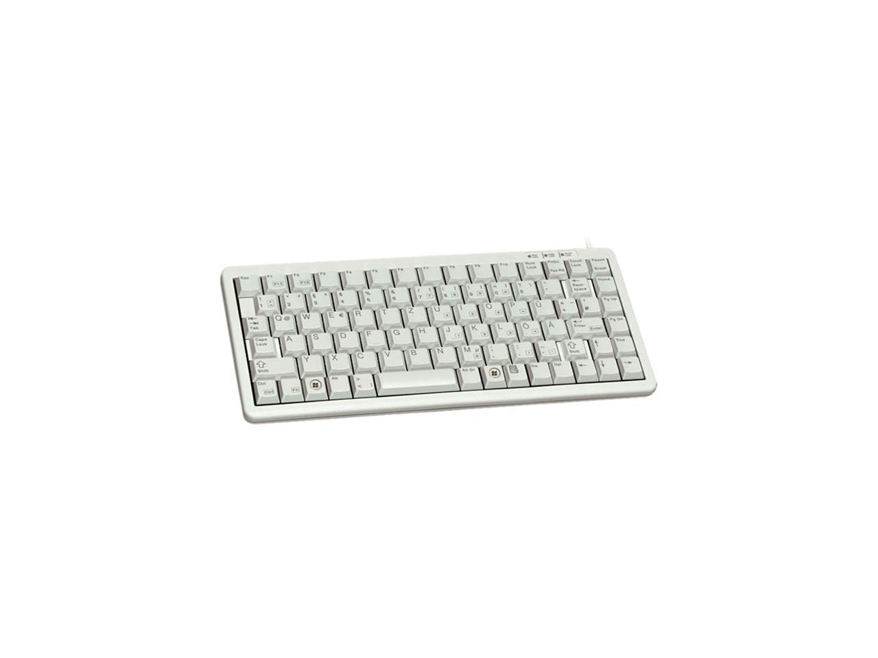 Cherry ML 4100 Ultraslim Keyboard- Light Gray - US 83 Key Layout. USB & PS2 G84-4100LCAUS-0 product thumbnail 2