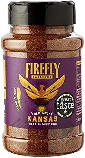 Kansas Sweet and Smoky BBQ Rub for Meat, Fish and Veg  Delicious Smoky Flavour -100% Natural Ingredients  125g  Award Winning